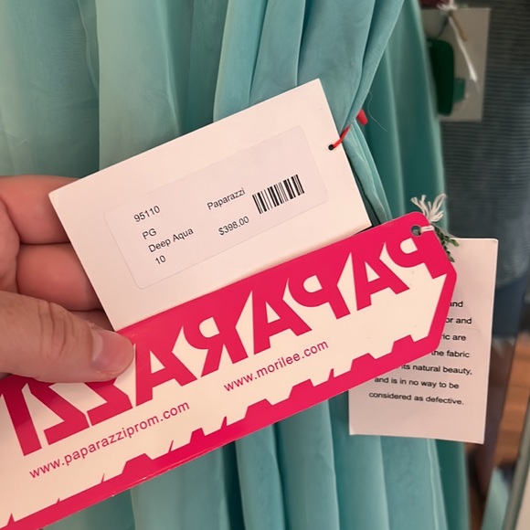 Morilee Paparazzi Strapless Homecoming Winter Formal Prom Dress, size 10 nwt - Picture 9 of 12